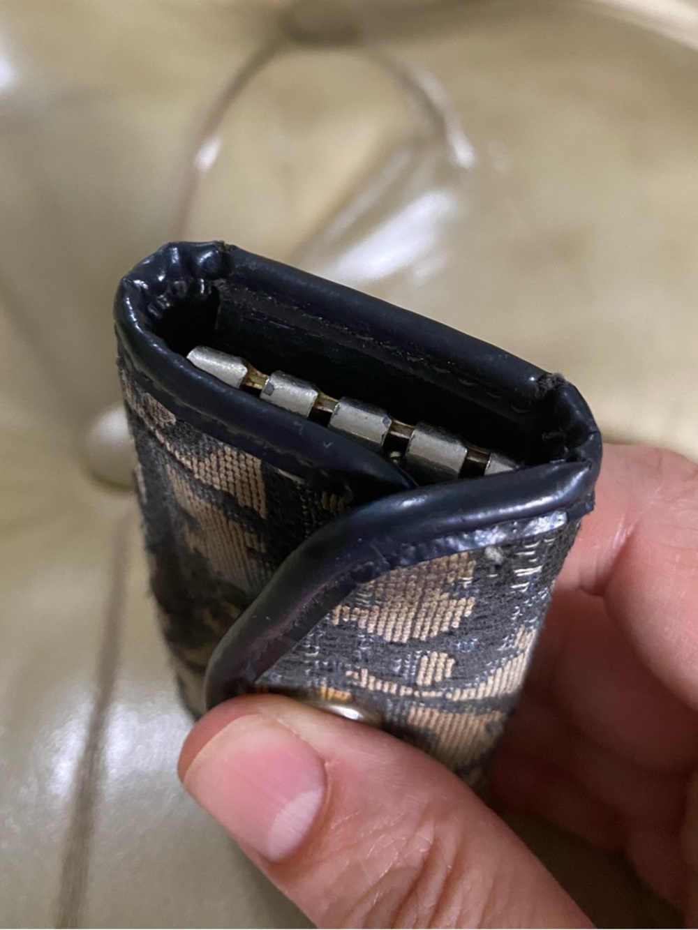 Vintage Dior Key Case Wallet Mini Trotter Logo Fair condition - Picture 7 of 8